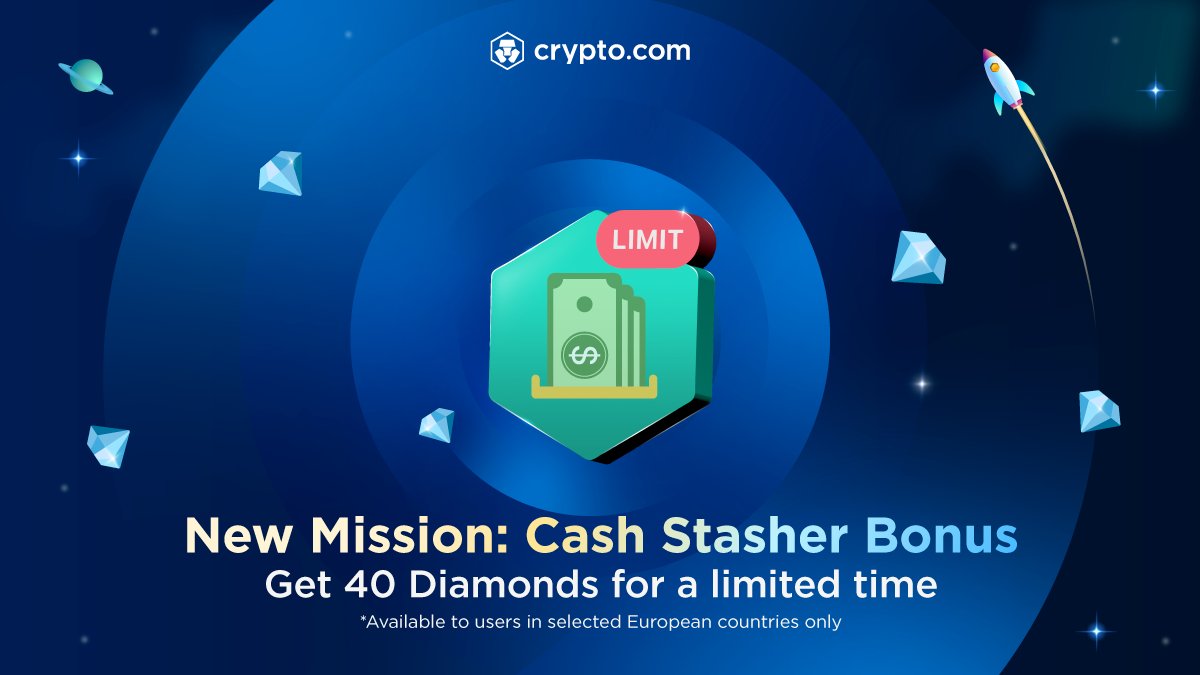 Calling EU users! You’ve been assigned an exclusive Mission 🧑‍🚀
💎 Get 40 Diamonds by depositing US$100 into your EUR Wallet 
⏰ Available until 26 May only