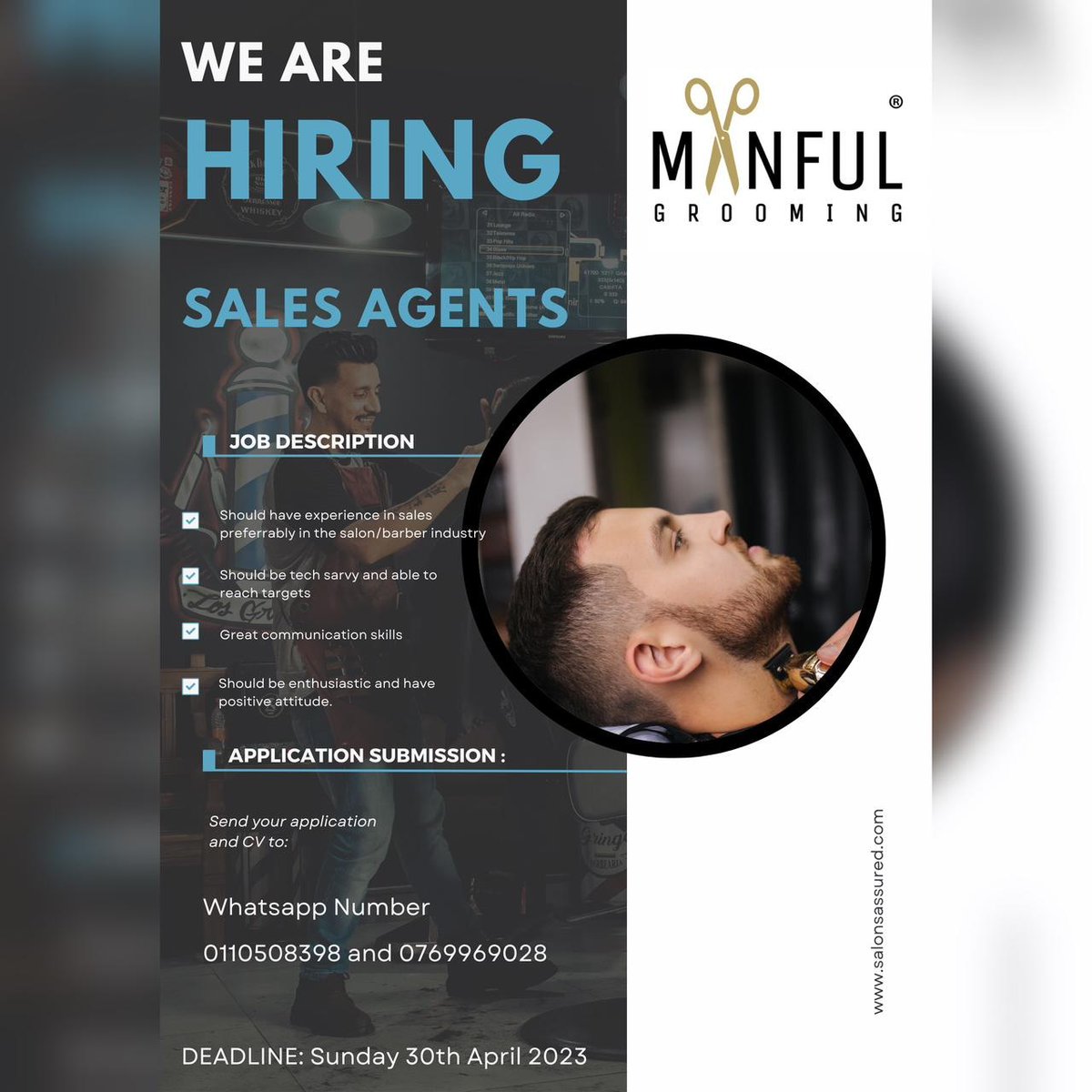 We are hiring SALES AGENTS

Forward your CV to WhatsApp

0110508398 and 0769969028

#salesjobs #jobs #sales #hiring #jobsearch #recruitment #job #hrjobs #jobseekers #financejobs #marketingjobs #salestips #employment #jobsearching #privatejobs #salesmanager