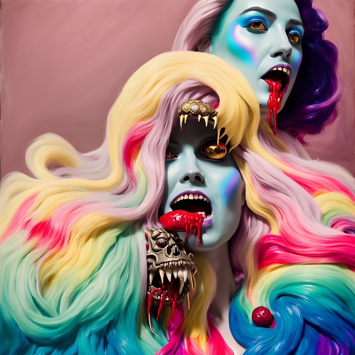 GM Fam´s ❤️ it´s: party time 

"don't be shy come party with us"

#ganism 105 

1/1 at 20 #XTZ

objkt.com/asset/KT1PLznj…

#nabukodoro #aiart #AIArtwork #aiartcommunity