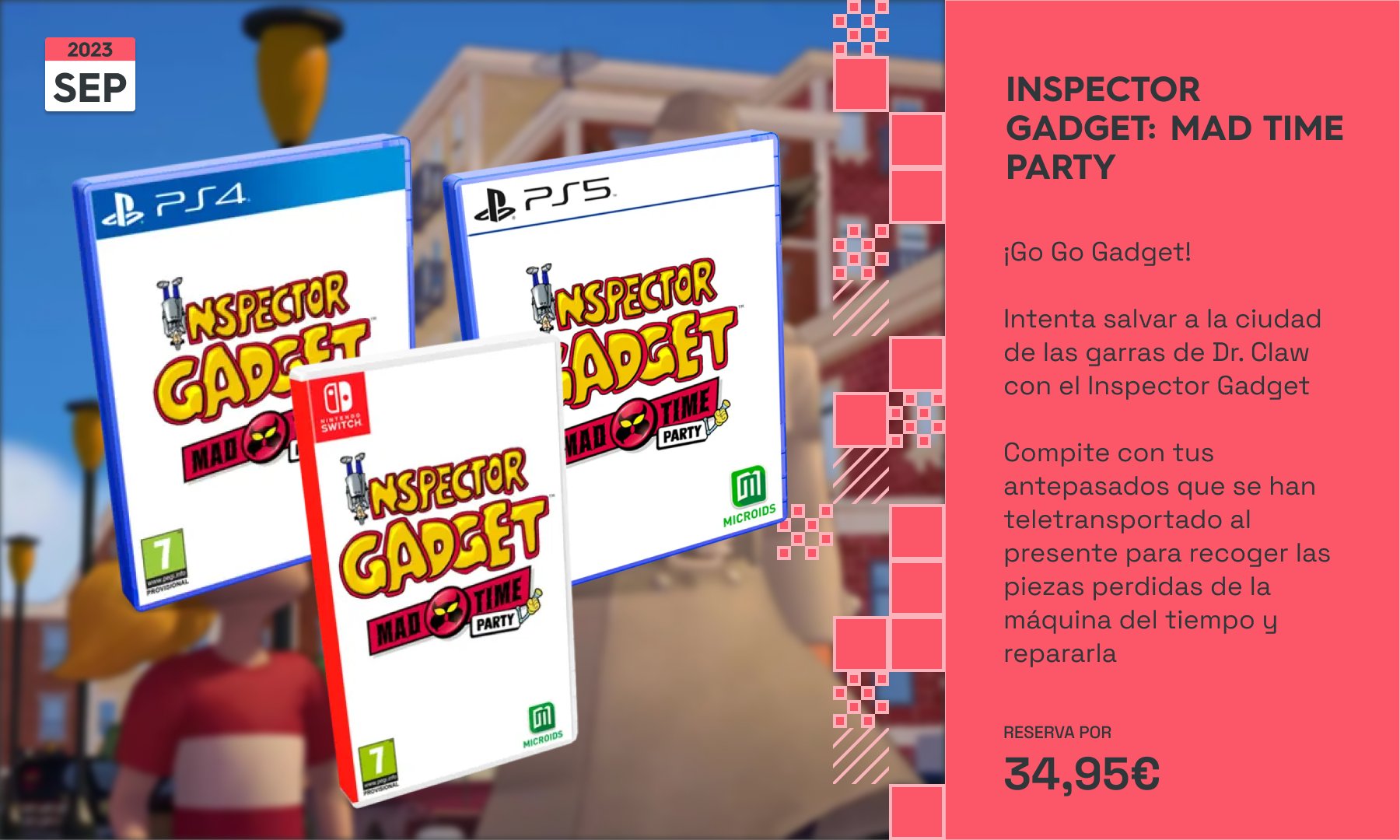 Anunciado Inspector Gadget Mad Time Party
