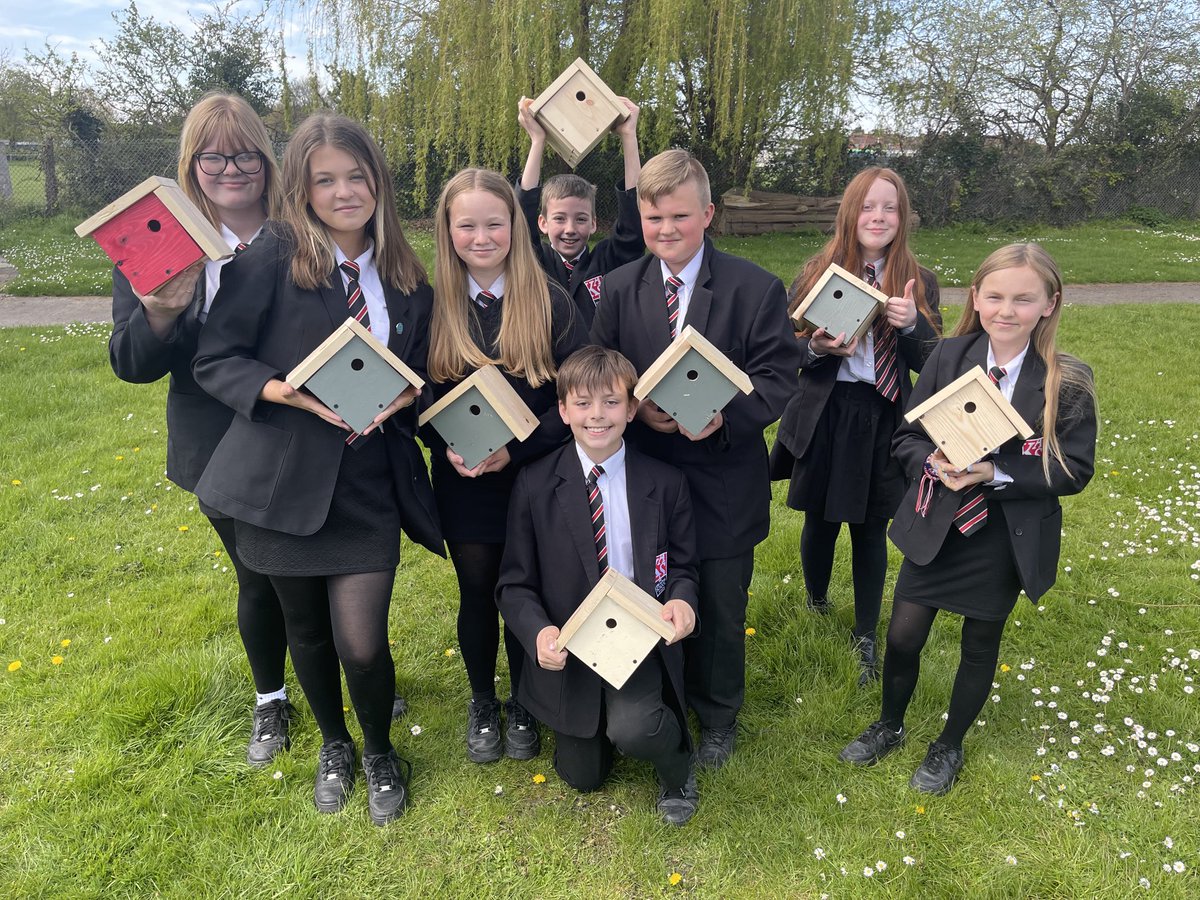 TKASATECH's tweet image. More ⁦⁦@_TKASA⁩ Tree-mendous Year 7 bird boxes 🤭