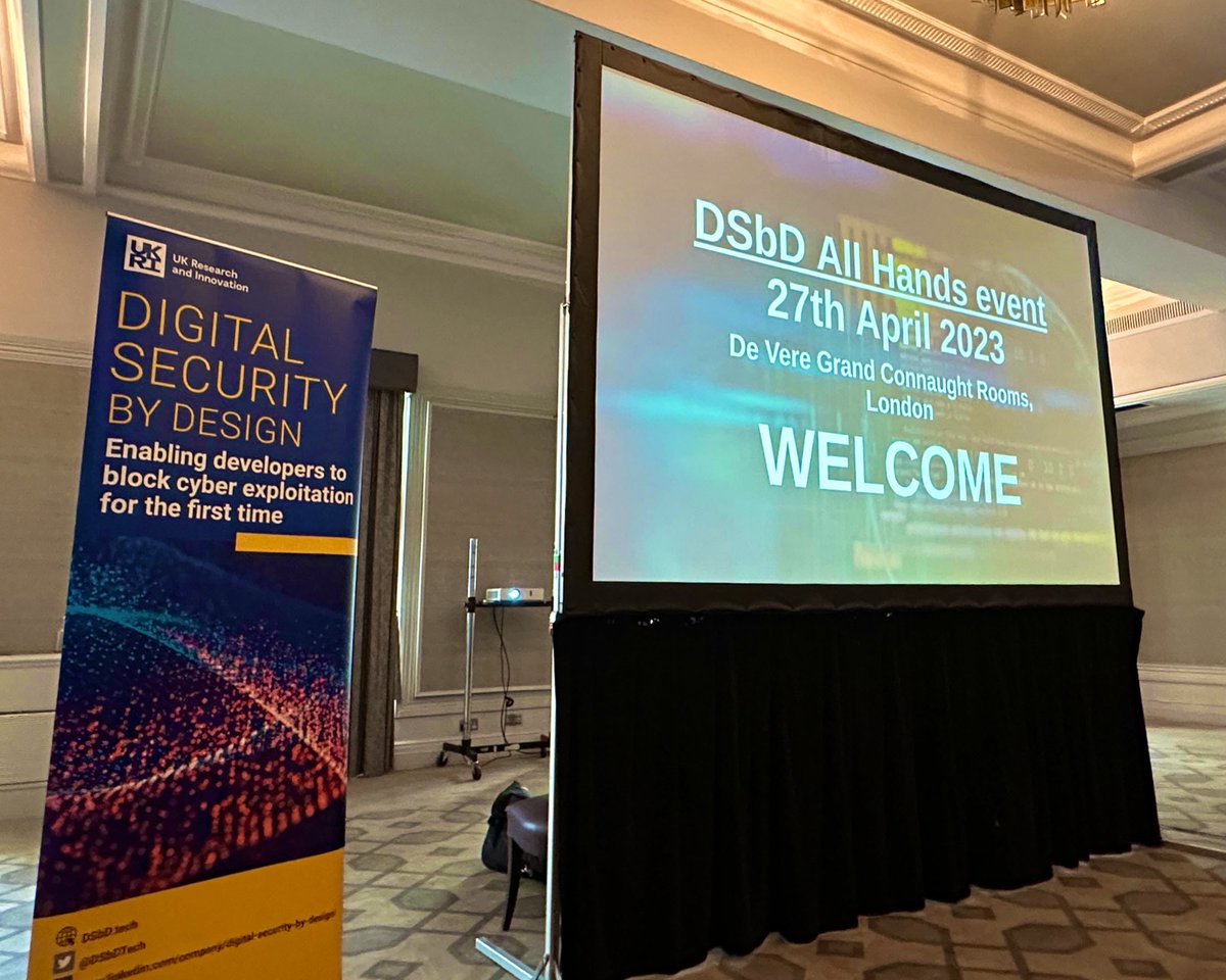 Lowri_Williams's tweet photo. In London today at @DSbDTech's all hands meeting organised by the @discribehub team!
Our work uses #DataScience techniques to understand narratives around tech adoption.
#dsbdallhandsspring23 #dsbdecosystem #dsbdtech #DigitalSecurity #CyberSecurity @pbFeed @MattLWilliams 📢📄 https://t.co/OFLexLKmma