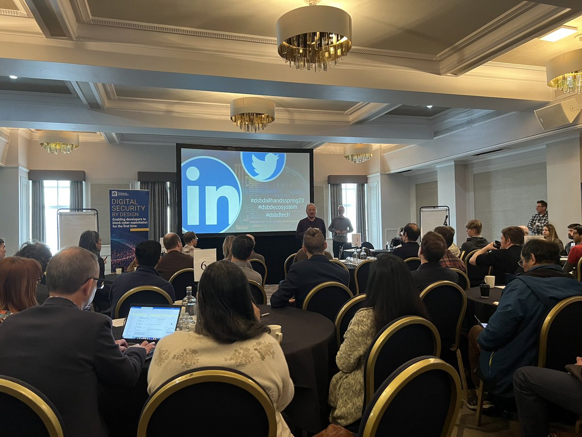 JohnIoTSF's tweet image. We’re just getting going started at the ‘all hands’ meeting of digital security by design #DSbDtech - going to be a good day judging by the brain power in the room. #SNbD #Morello #CHERI