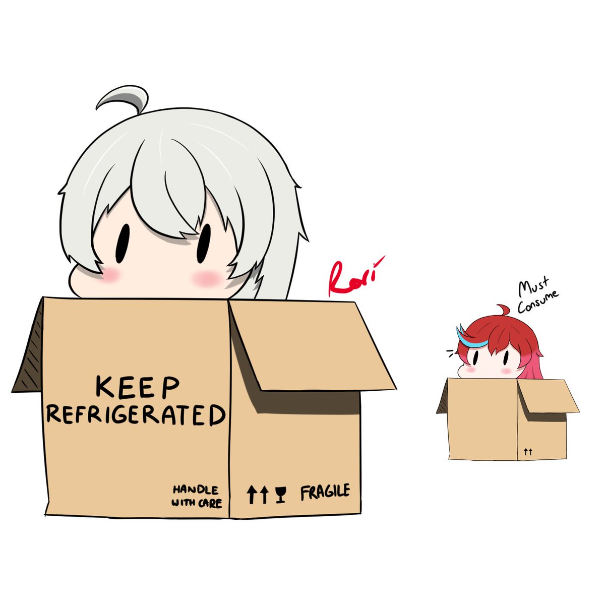Rori Spitter ロリスピッター ENVtuber on Twitter "Friends in boxes. Part 3