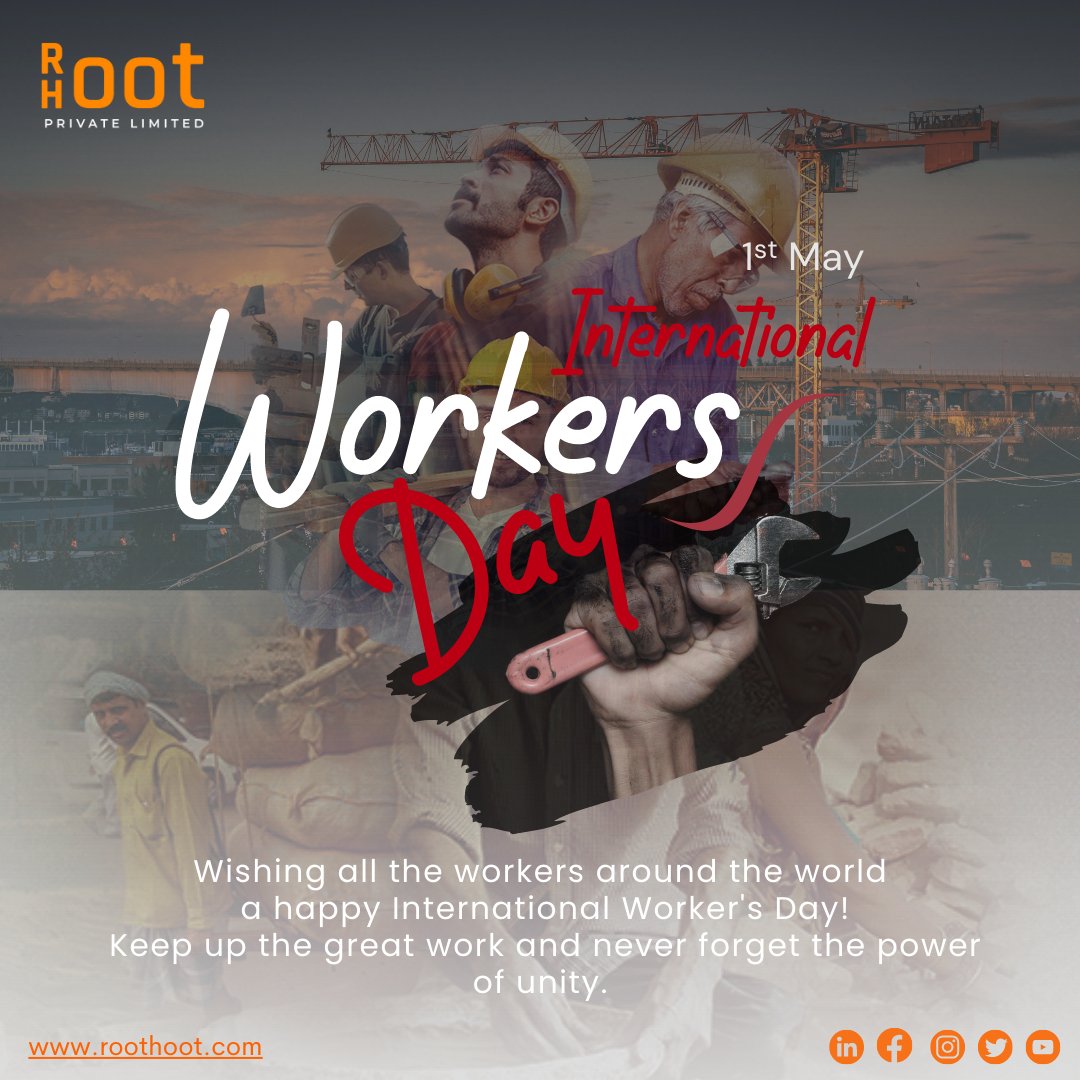 roothootco's tweet photo. Happy International Worker's Day! Let's appreciate the dedication and sacrifices of workers around the world. Your work is essential and appreciated. #InternationalWorkersDay #MayDay #Roothoot ๐๐ช๐จโ๐ง๐ฉโ๐ญ๐ทโโ๏ธ๐ทโโ๏ธ๐จโ๐พ๐ฉโ๐ผ๐ https://t.co/AJGAmHba1j