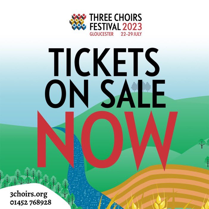 It's going to be a busy summer! 

General booking is now OPEN!
Book online  👉 3choirs.org/whats-on
#3choirs #3choirsfestival #gloucester2023