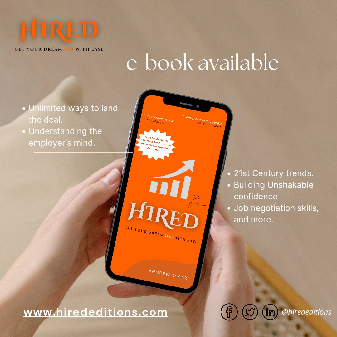 Get your self the hired book on our website. hirededitions.com
