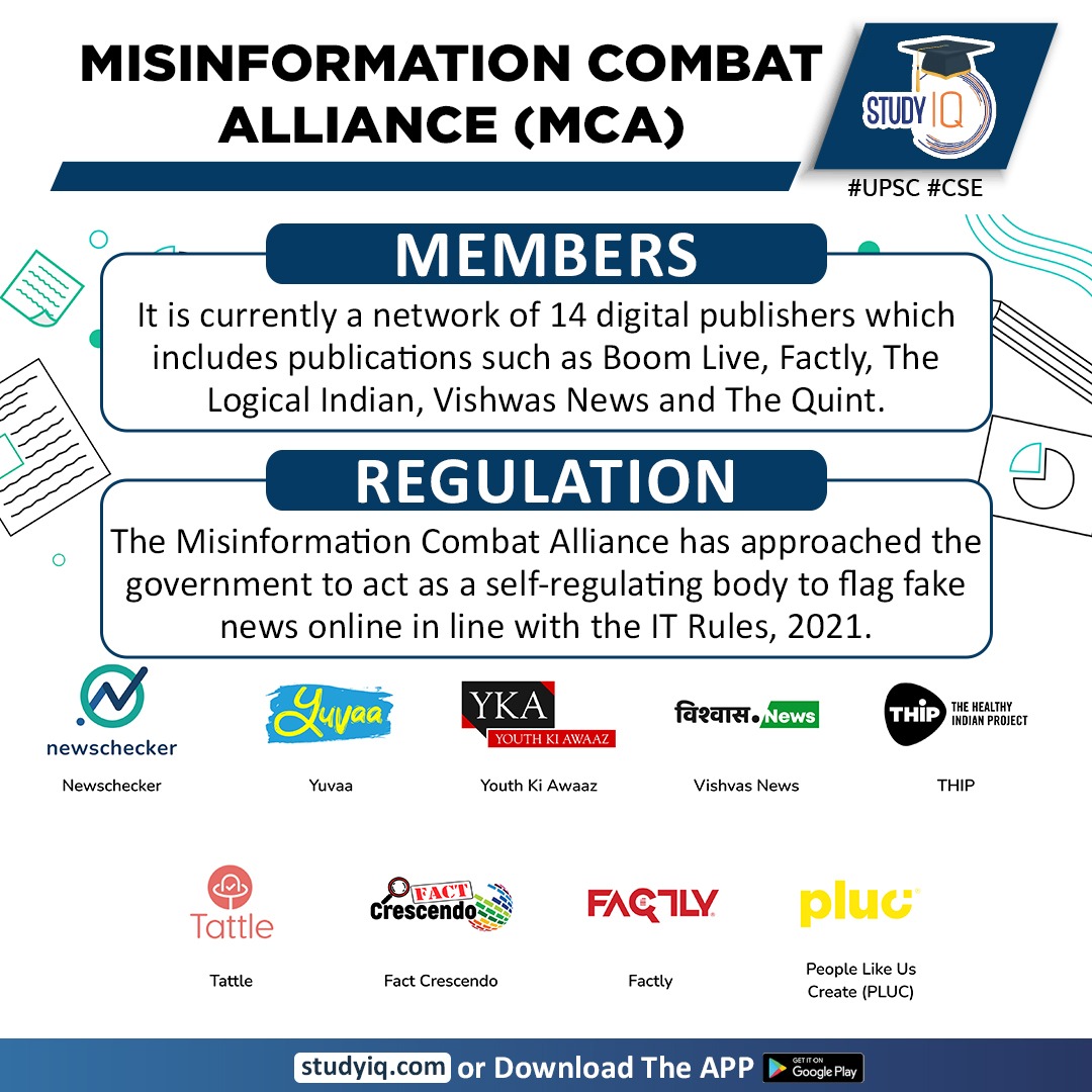 upsciq's tweet photo. Misinformation Combat Alliance (MCA)

#misinformationcombatalliance #mca #centralgovt #selfregulatoryorganisation #sro #mediacompanies #whyinnews #digitalpublishers #boomlive #factly #thelogicalindian #vishwasnews #itrules #fakenewsonline #fakenews #upsc #cse #ips #ias https://t.co/qjkg73uwRA