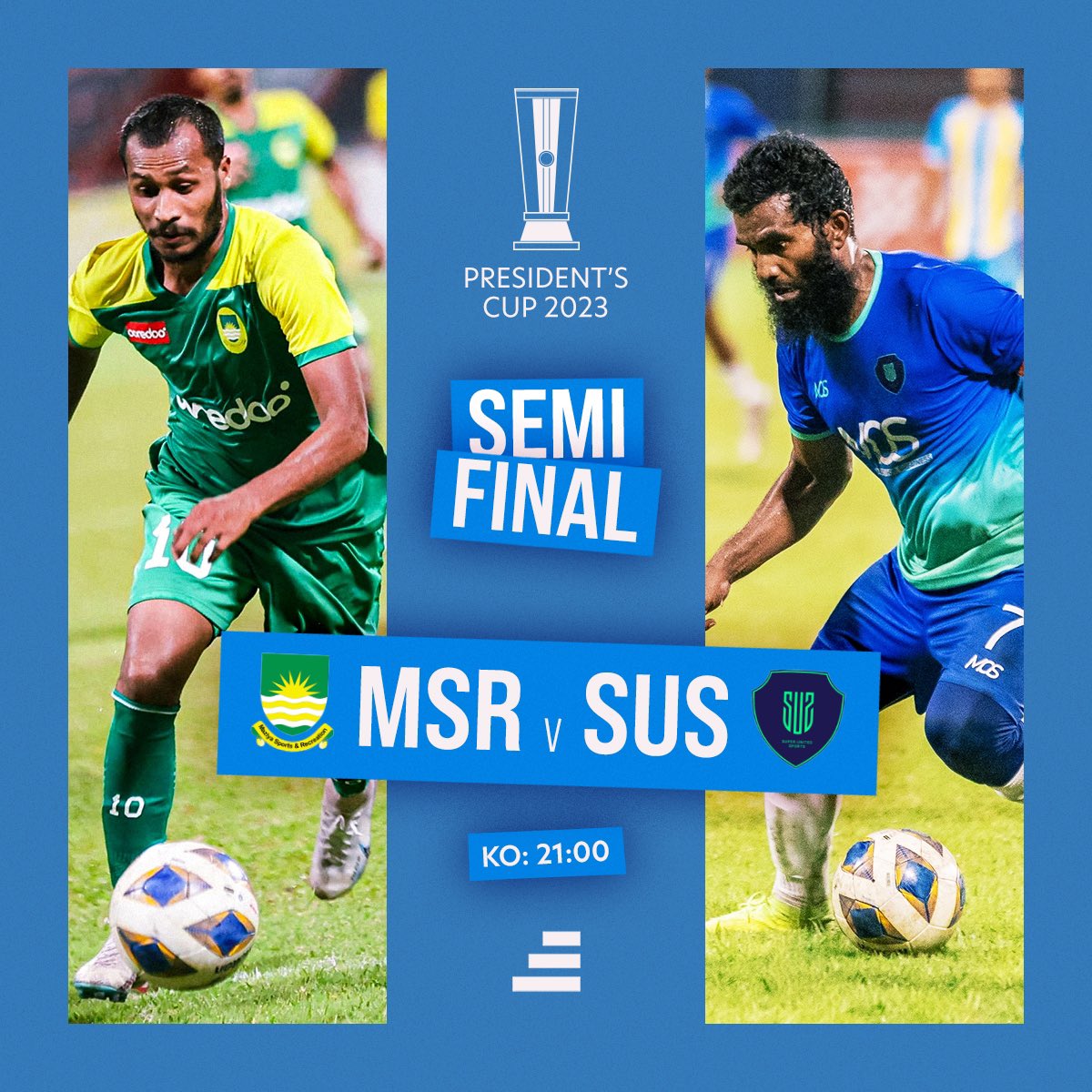 sidibarimv's tweet photo. Presidents Cup 2023 Semifinals
Match 07
Club Eagles vs Buru Sports Club
Match 08
Maziya vs Super United Sports
๐ธ Adhadhu Sports
#sidibari #sports #maldives #football #dhivehifutuboalha #presidentscup2023 #eag #val #EAGBSC #MSRSUS https://t.co/QMxZQwaGPz