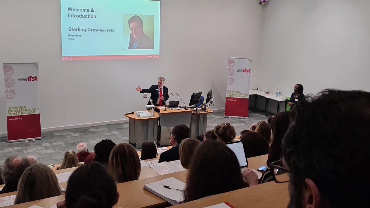 ifstnews's tweet photo. IFST Chief Executive Tim McLachlan welcoming conference delegates and speaking about an exciting event we have coming up in June… watch this space 👀 https://t.co/LrOIHKokGK