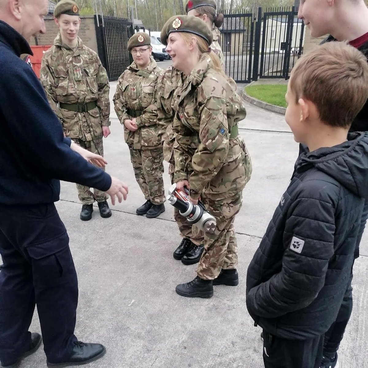 LancsArmyCadets's tweet photo. Recently Morecambe and Lancaster Detachments had a visit from Lancashire Fire &amp; Rescue and North West Ambulance Service.
The Cadets had a great time.Perhaps there may be some aspiring recruits for the services in the future.
#armycadetsuk #goingfurther #cadetforce #northwestrfca https://t.co/io7iUahUfT