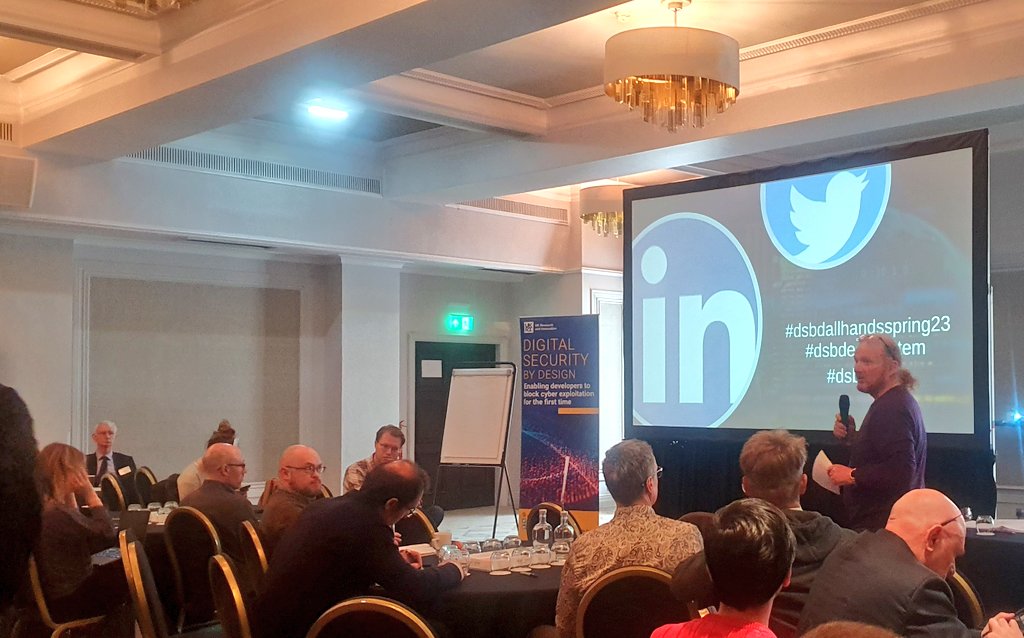 DSbDTech's tweet photo. Prof. John Goodacre, Challenge Director for #DSbD opens and welcomes the #DSbDecosystem and introduces new demonstrator projects to #collaborate and #engage. @DSbDallhandsspring23 #dsbdtech #Morello ?#CHERI https://t.co/qGhIrx46TX