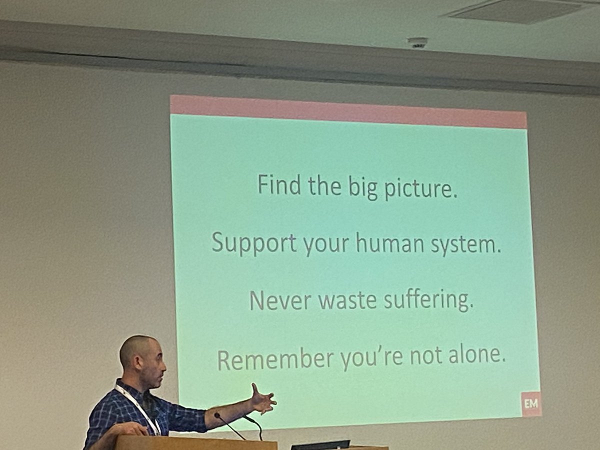 Epic first talk @_retrieval by Dan Dworkis…performing under pressure. How to recover from difficult cases. Key takeaway for me - ‘Do not waste suffering’ - make sure that out of every bad thing comes a good thing. Learn, evolve. Really inspiring #retrieval2023