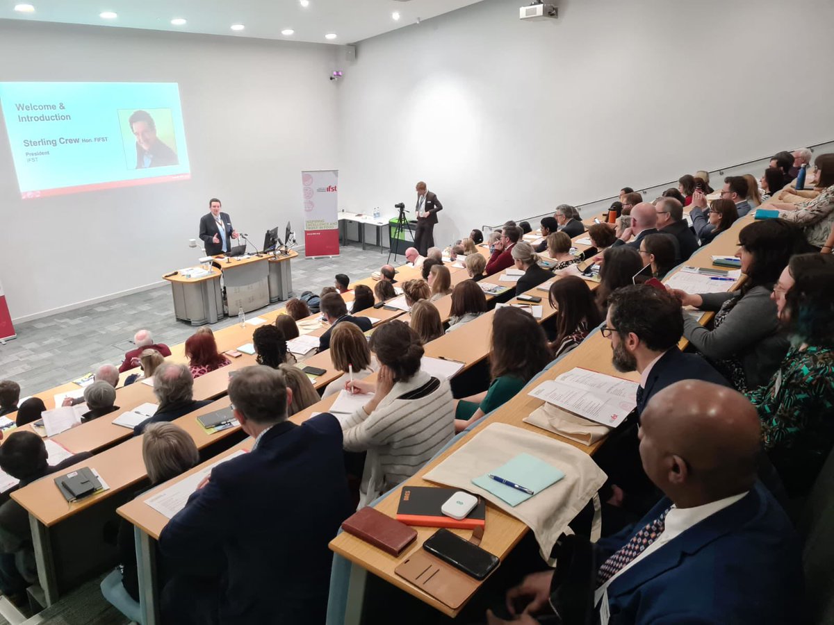 ifstnews's tweet photo. We’re well underway for #IFSTSC23 at @cardiffmet! Here’s IFST President Sterling Crew saying a few words to open the conference! https://t.co/DqeGGGhxsI