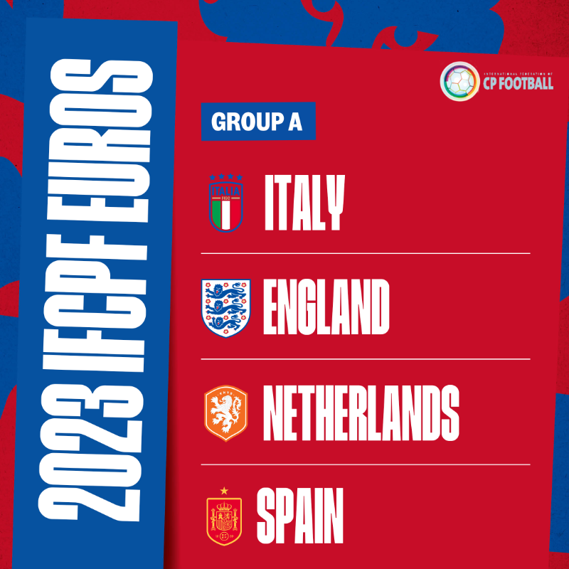 England's tweet photo. Introducing your England Cerebral Palsy squad for this summer's @ifcpf European Championship! 👊

Head coach Andy Smith has named 14 players for the tournament, which takes place in Sardinia in June.