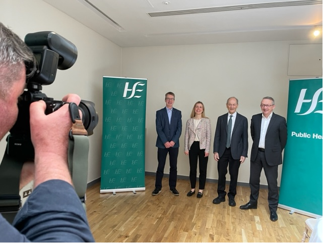 PublicHealthMW's tweet photo. We're delighted to attend the inaugural National Public Health Conference in Dublin today, learning from experts and champions as we embark on an exciting new chapter in Public Health as part of Sláintecare reform. Thank you to @HSELive CEO @BernardGloster for his opening address https://t.co/q3kyNXHID7