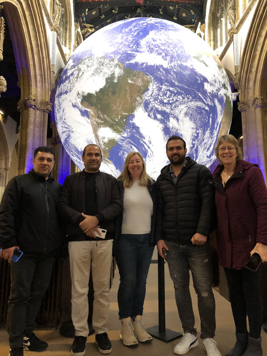 ESOL students visited Luke Jerram’s sculpture, “Gaia”, at Taunton Minster. Our friends from Iran, Syria and Afghanistan shared touching stories of their homelands and journeys to sanctuary from war and persecution. #refugeeswelcome #asylumseekerswelcome #communitysponsorship