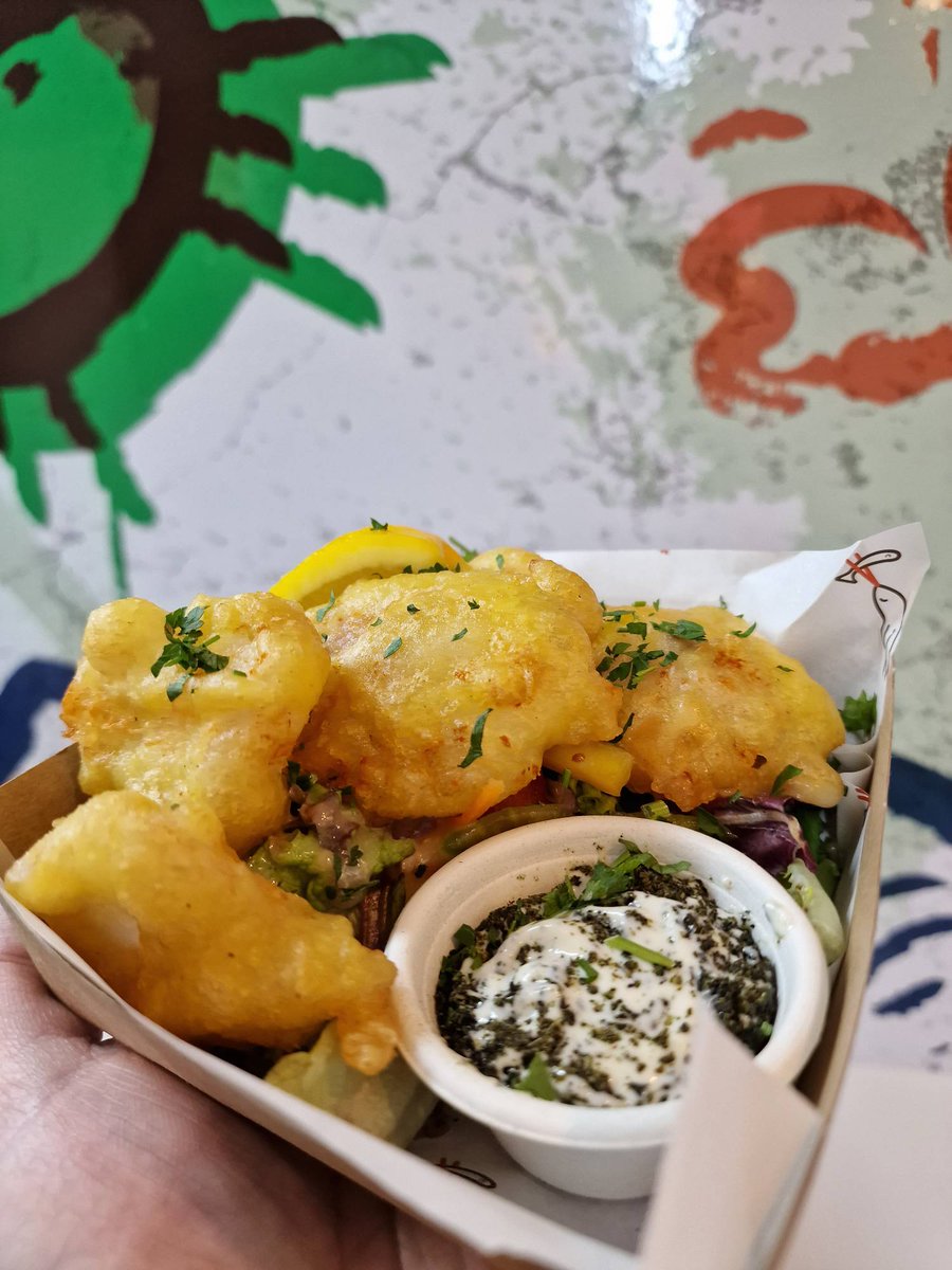 TheRedshankUK's tweet photo. Beer battered Shetland cod cheeks with a seaweed mayo dip π
Only at the Victorian Market, 12-8pm...
#codcheeks #seaweed #garlicmayo #salad #streetfood #shetland #localproduce #localbusiness #theredshankuk https://t.co/vG748L0OT4