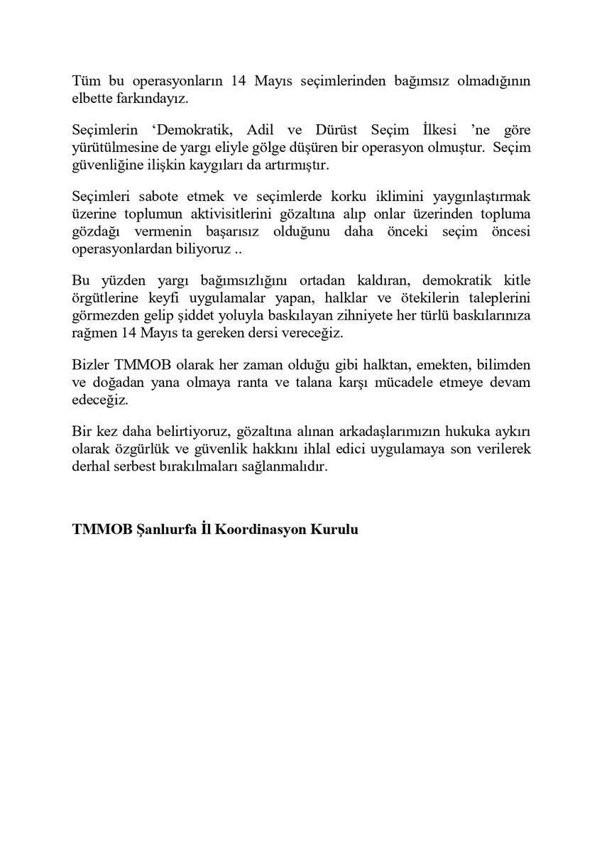 TMMOB URFA İKK tweet media