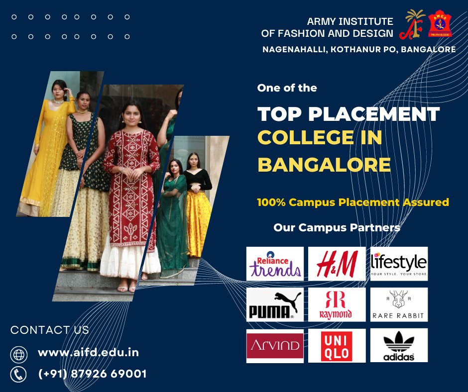 Aifdbangalore's tweet photo. Army Institution of Fashion and Design
Nagareshwara Nagenahalli, Kothanur PO, Bangalore
Link in Bio
#TopDesigncollegesinIndia #fashiondesigncollegesinbangalore #interiordesigncourses #bengaluru #aifd #fashiondesign #degreecollege #admissions #topplacements #bestdesigncollege https://t.co/W2kEznGgeO
