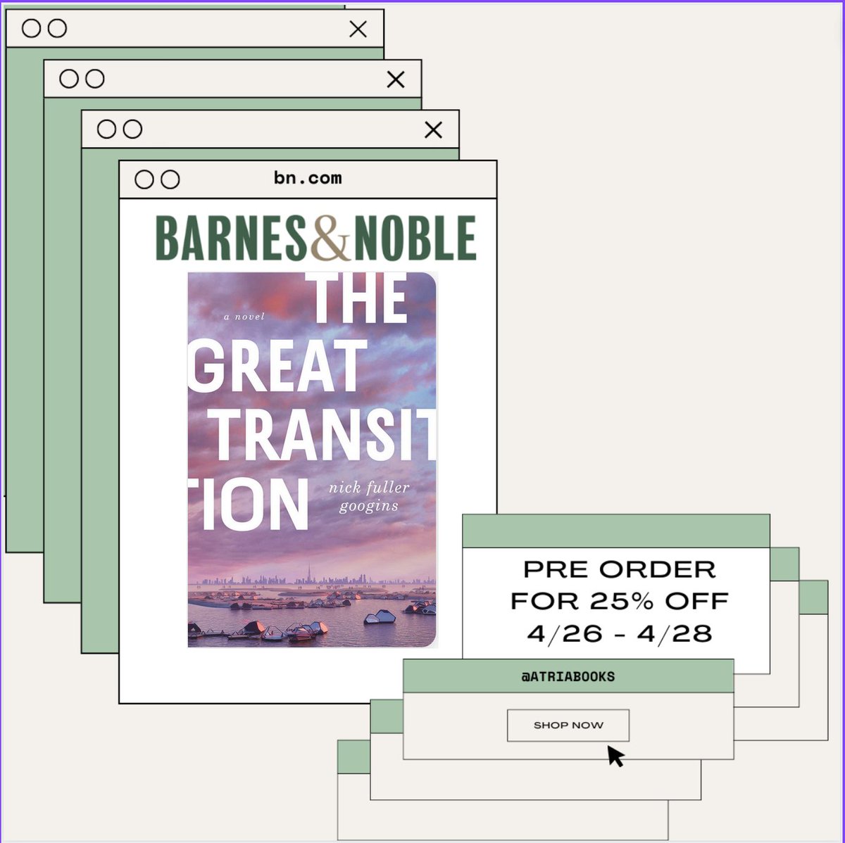 Today and tomorrow, snag a copy of my hopeful climate novel, via Barnes & Noble's spring preorder bonanza 🌻🌎🌻 rb.gy/439jw

@BNBuzz @AtriaBooks @SterlingLordLit 
#clifi #debutfiction #summerbooks