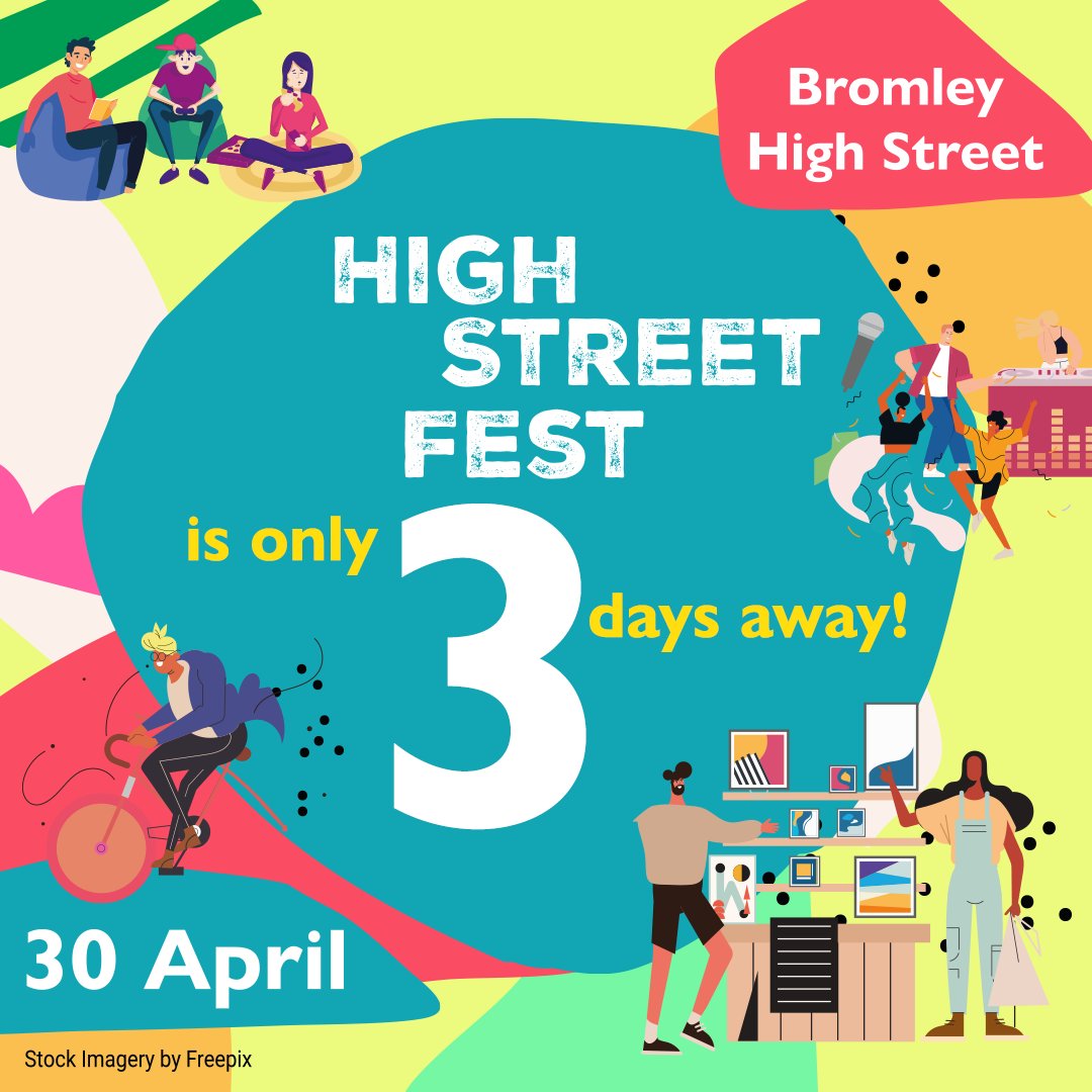 LBofBromley's tweet photo. Alongside entertainment at High Street Fest this Sunday, you can discover careers with @BromleyLFB, get your bike security marked, or have a chat with Blah Blah Blah French School, @BromleyArchives or @CommsLinksBrom. #ProjectHighStreet

https://t.co/F4yKHiCXNo https://t.co/yEw96D0c3T