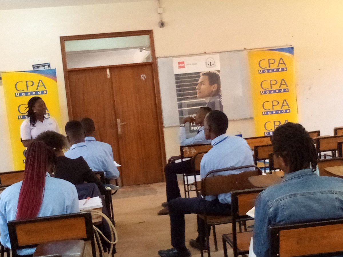 ASKyambogo's tweet photo. Happening now at Kyambogo University.Just chip in now and acquire the knowledge of becoming a professional and a public account.
#promotingprofessionalisminaccountancy.
@kyambogou 
@CPAUganda1 
@ICPAU1 https://t.co/pPL8oOvAKf
