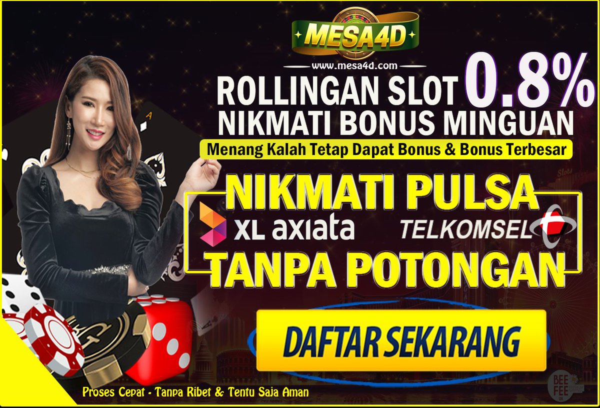 Mesa4D's tweet photo. MESA4D SITUS SLOT TERBAIK DAN TERPERCAYA  DEPOSIT VIA PULSA TANPA POTONGAN !!!!             

Link : https://t.co/8hQ30PTQ03 

#mesa4d #situsmesa4d #bandarmesa4d #situslot #slotgacor #agenbola #bandarbola #Bandarcasino #slot #pulsatanpapotongan #depositpulsa https://t.co/gZvixcP20h