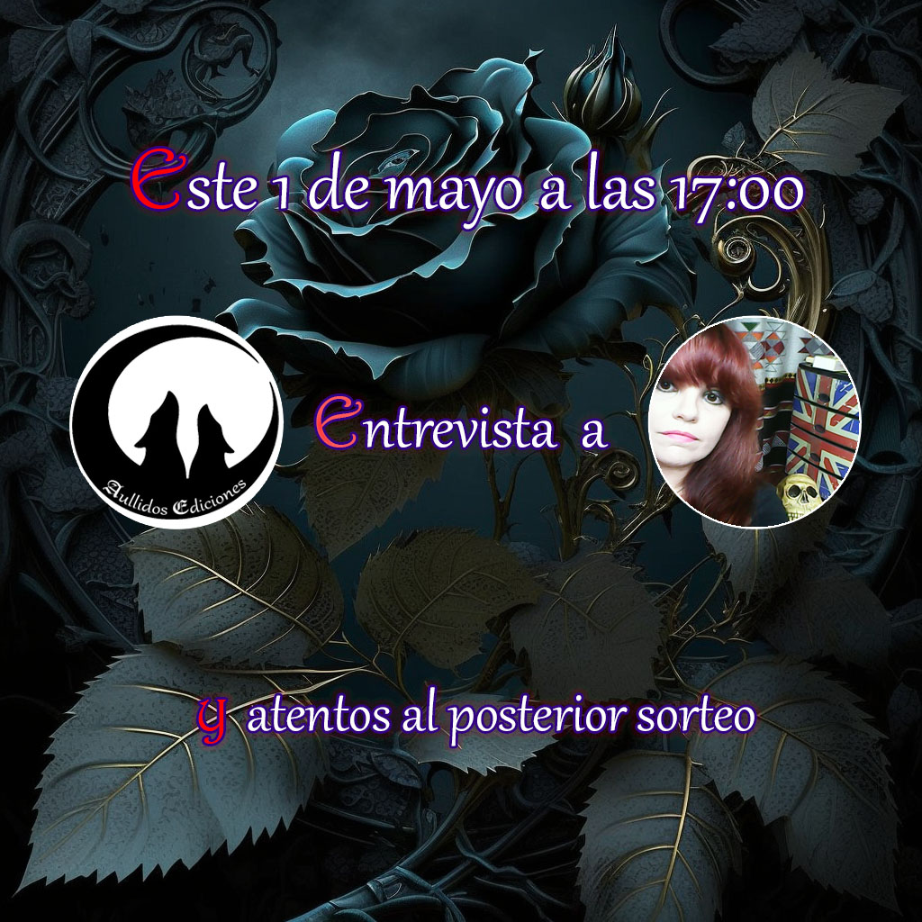 ¡Muy buenas, aulladores!
Este lunes 1 a las 17:00, directo de instagram con entrevista y sorteo.
Bases:
-Seguirnos en esta cuenta y la de <a href="/mgchova/">María Chova</a> 
-Darle like a esta entrada.
-Dejar un comentario respondiendo: ¿sois más de enfrentar a las tinieblas o uniros a ellas?