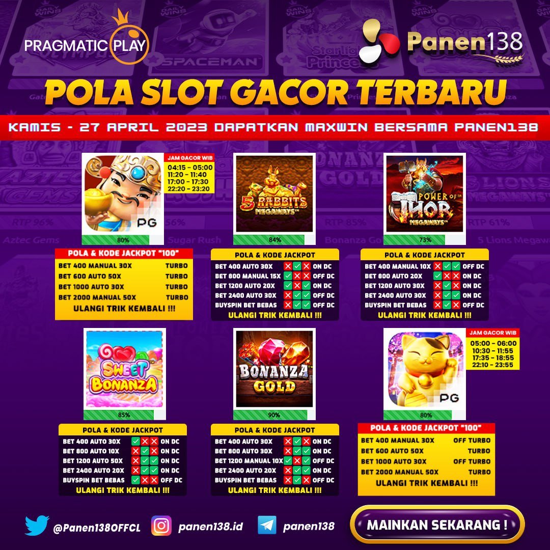 Panen138_Offcl's tweet photo. INFORMASI POLA POLA AJAIB 
yang akan membuat SENSATIONAL permainan kamu
apa lagi kalo buka di #PANEN138  INDOMY POWER Agatha Christie Megang Inisial R Jawa