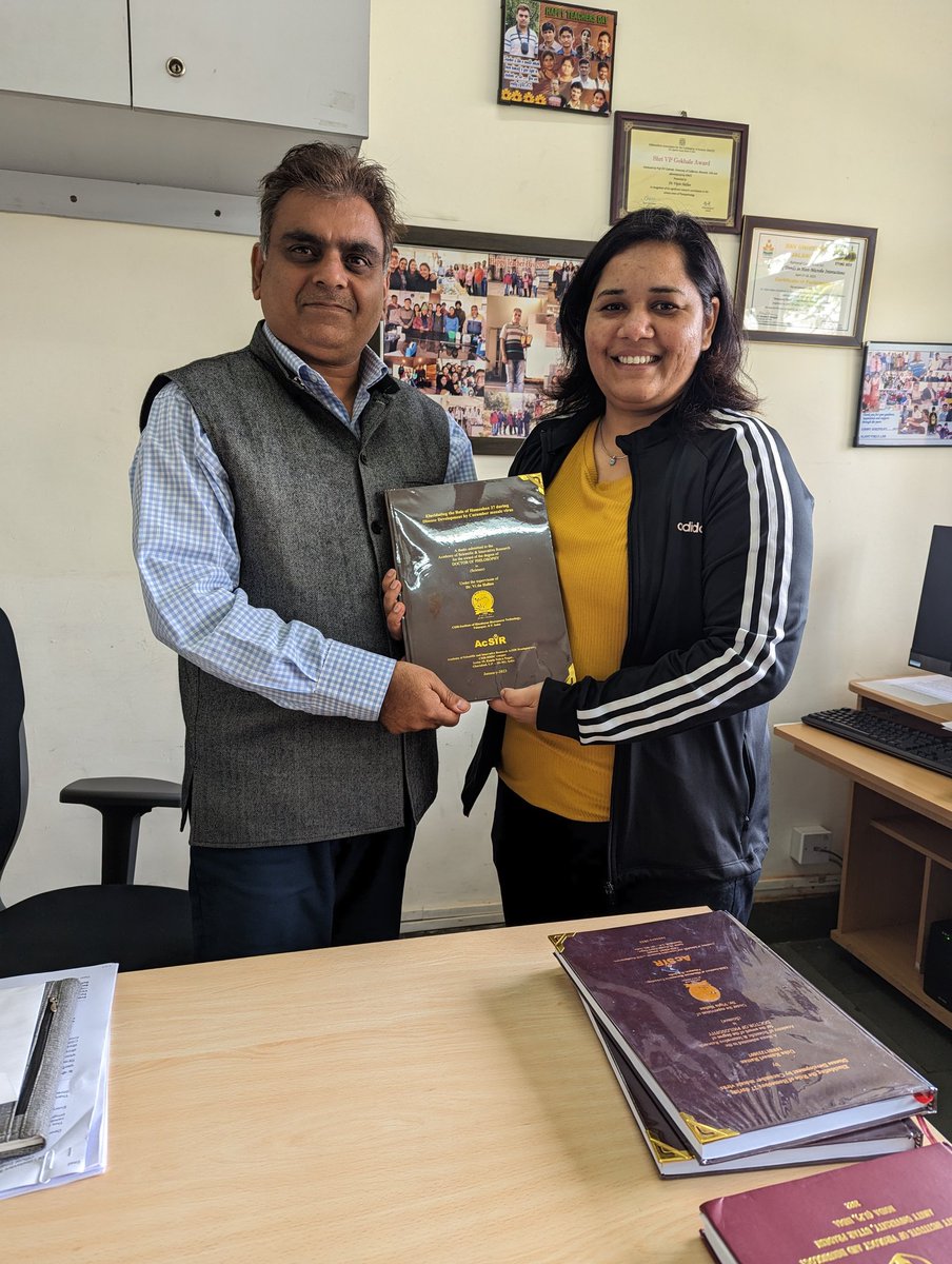 Finally defended my PhD thesis! I want to thank my awesome supervisor <a href="/HallanVipin/">Dr. Vipin Hallan</a> for his constant support  over the years! Also want to thank my labmates of Plant Virology Lab, <a href="/CSIR_IHBT/">CSIR-Institute of Himalayan Bioresource Technology</a> and my friends and family for making this journey worthwhile! 
Signing off,
 Dr. Usha!