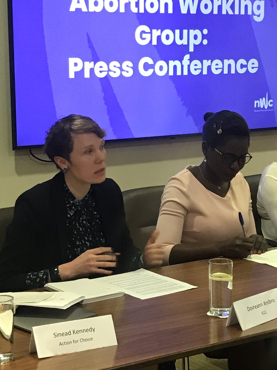 NWCI's tweet photo. The removal of the 8th amendment strengthened a range of rights for pregnant people, say @ICCLtweet.
But the barriers to accessing abortion constitute ongoing violations to human rights, according to a range of international human rights bodies. #OSheaReport https://t.co/OzP9yamE4f