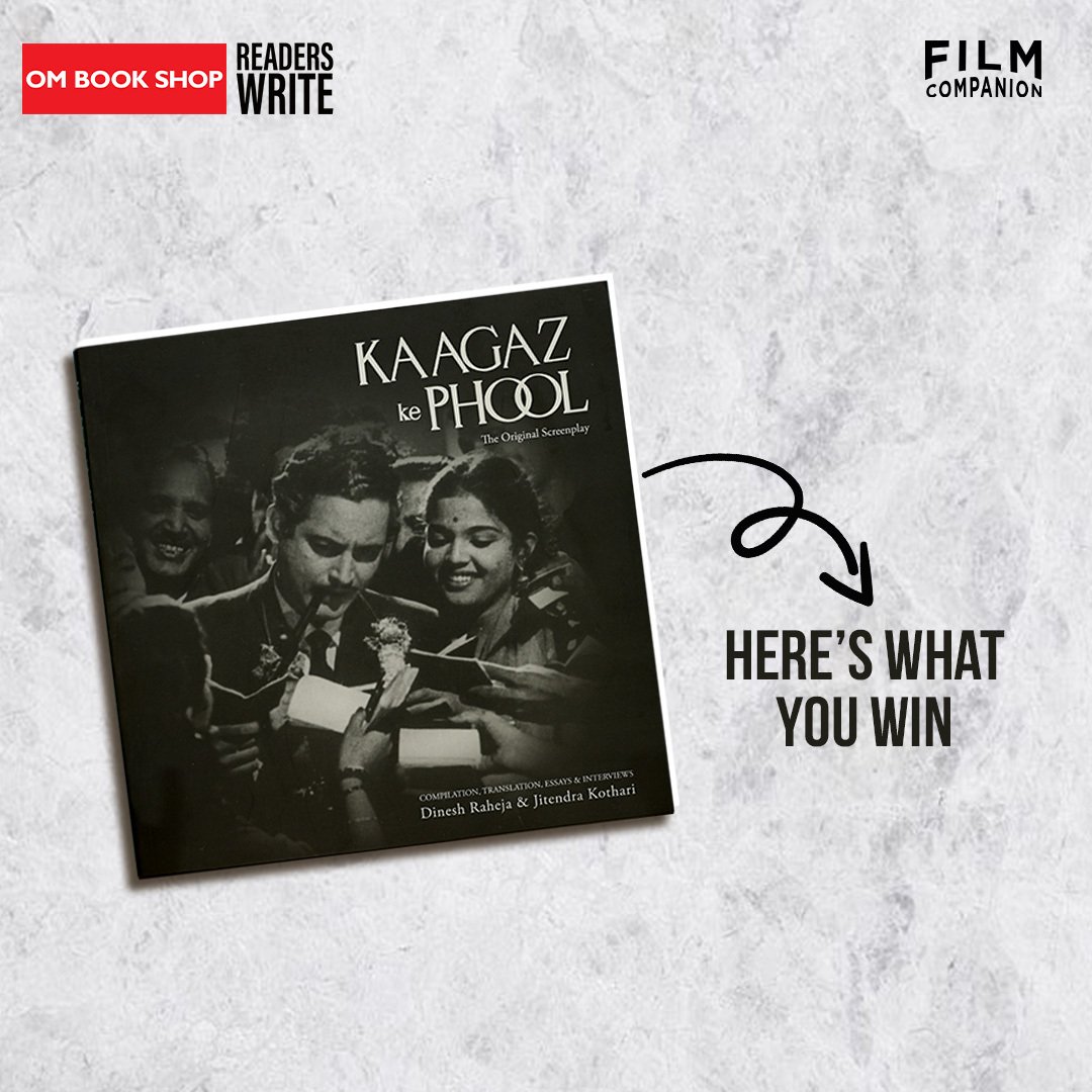 FilmCompanion's tweet photo. For this week's #ReadersWrite, write about your favourite period drama and stand a chance to win @Ombookshops’s published 'Kaagaz Ke Phool - The Original Screenplay'.
What are you waiting for? Start writing and submit your work here: https://t.co/q48zgUvyd8 https://t.co/voFri0wluW