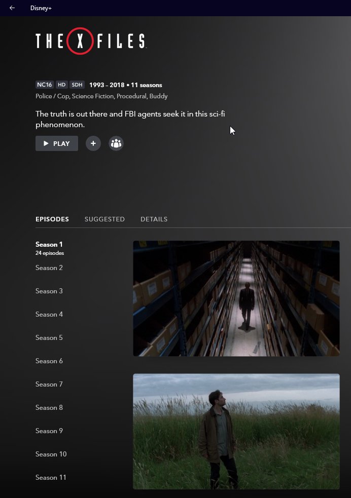 If I watch it now, do you think it will ruin my cherished nostalgic memories?
#thexfiles #disneysg