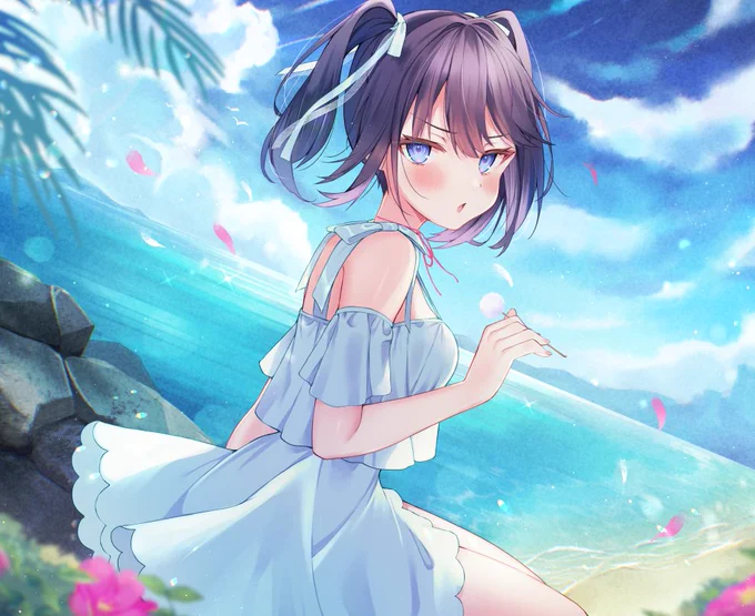 海姉妹・三女 ちょっと素直じゃないツンデレっ娘が波音と共にあなたを癒やすASMR【CV.津田美波】 RaRo  こちらの作品のイラストを担当させていただきました!よろしくおねがいしますー!