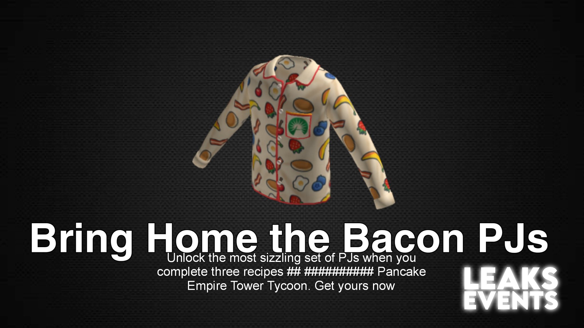 Roblox Events Leaks🥏 on Twitter "🥞 Pancake Empire Tower Tycoon Para