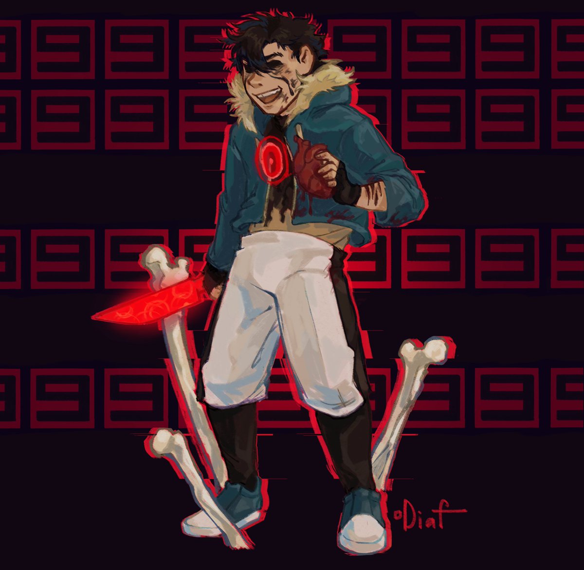 Humanization!
What if in the form of a person his soul is a real heart? Despite the fact that people in the undertale also have souls like monsters, it seemed interesting to me, but on art I decided to leave his canon to him for now:v
-
#undertale #undertaleau #sans #killersans