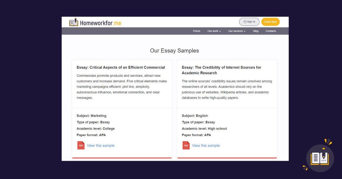 homework_for_me's tweet photo. We work transparently and provide samples of work. You can find them on our website https://t.co/bhiuTDeejq.👨‍💻

#domyhomework #homeworkforme #customessay #essaywriting #studentdiscounts https://t.co/SRoEDXI58c