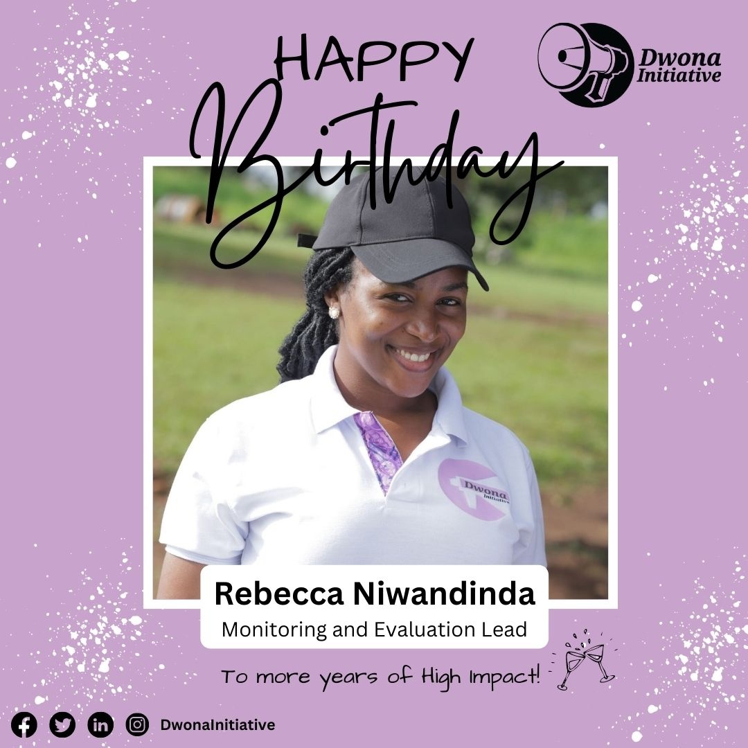 DwonaInitiative's tweet photo. 🎉 Happy Birthday to our incredible M&E lead, Becca!💜
Your presence and contributions are nothing short of high impact. We are so grateful to have you with us.
Here's to another year of making a difference and achieving greatness together!🎂
#HighImpactTeam #RUMPS4Ruralgirls https://t.co/hrQqNr9GZE