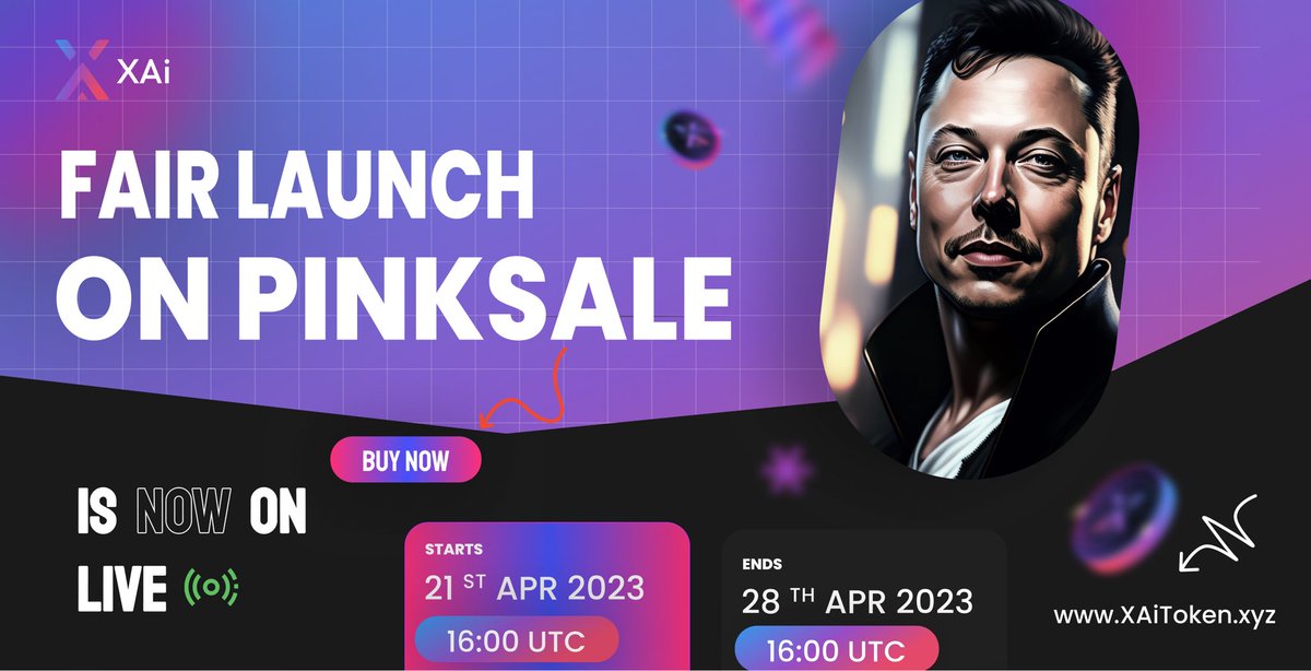 Tiffannyyy009's tweet photo. @Nakamato_100 Time has finally come to Join the AI revolution with XAi token!  @xai_token 
PreSale is now live on Pink Sale 🔥🔥🔥

https://t.co/dI7XEzKDKF https://t.co/edOZKr8KrD
