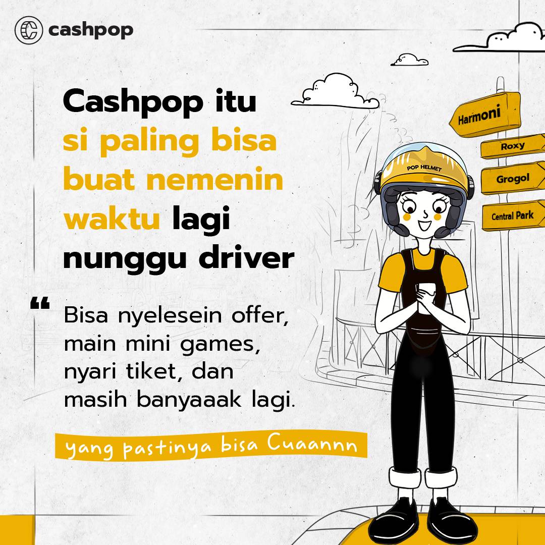 CashPopID's tweet photo. Nggak kerasa udah beberapa hari lagi liburan udahan ya

Kamu udah pulang mudik?

Kalo lagi macet yaa nikmatin aja ya

Saran MinPop sih sambil maen Cashpop aja biar seru dan cuan gitu 😉

#NgapainAjaPastiDibayar
#BasicIncome
#DigitalDividend
#CommonProsperity https://t.co/bDV7b8FttF