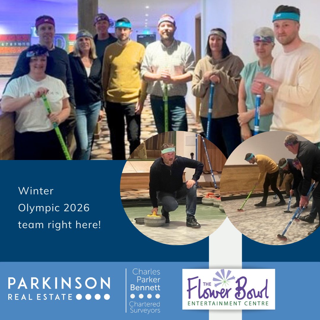 Great team building night with the staff learning how to curl @TheFlowerBowlEC and finished off with fish & chips. That's how to do a Wednesday! 

Even the men managed to finally work a brush!! 😂

#PRE #CPB #ParkinsonRealEstate #CharlesParkerBennett #TeamBuilding #TheFlowerBowl