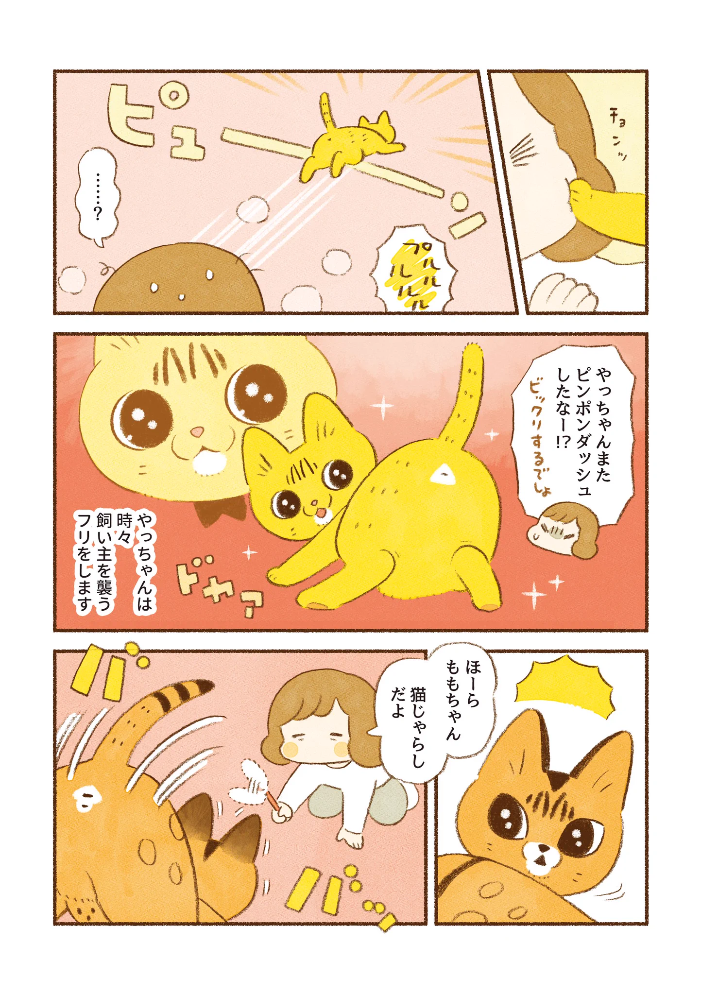 猫を飼っている人は思わず共感しちゃうかも？愛猫たちのフェイントに翻弄されるお話を描いた「猫漫画」！