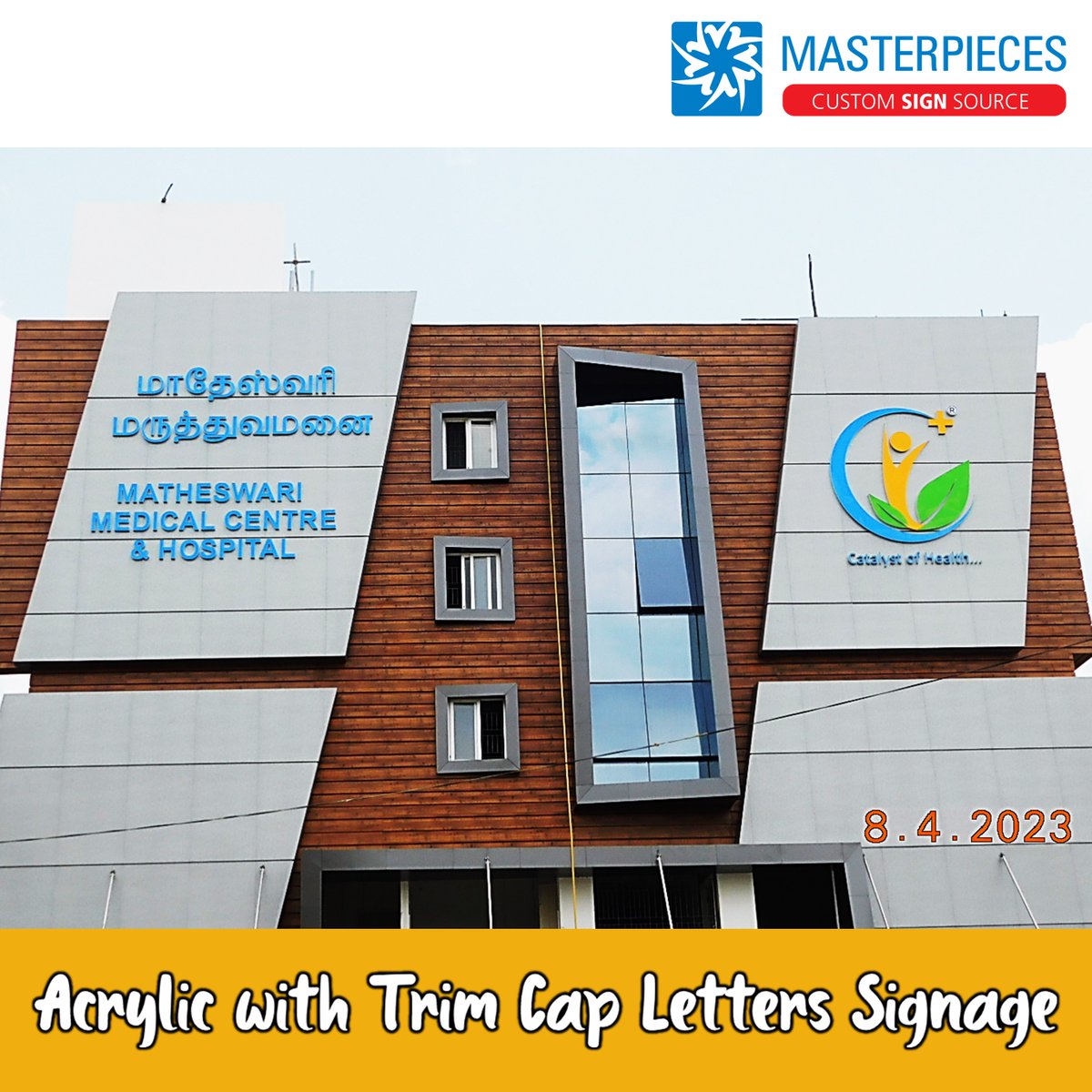 VantageOutdoor's tweet photo. Acrylic with Trim Cap letters Signage, to #Order ☎ 9500005749 or 🔗 https://t.co/bivNQpHhun

#arylic #acrylicsigns #hospitalsign #medicalcentre #hospital #acrylicsignage #trimcapacrylicletters #trimcapletters #acryliclogo #acrylicsign #externalsign #externalsignage #customsign https://t.co/WueOejXxc1