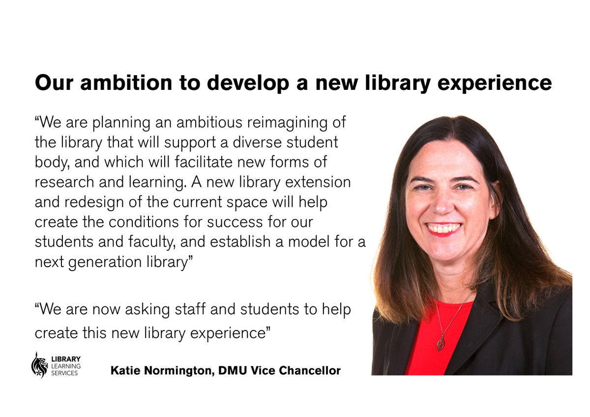 LibraryDMU's tweet photo. Q: What's the difference between Kimberlin today and your dream library of tomorrow..?
A: You tell us!
We're planning the innovations of tomorrow and a dream build @dmuleicester #FutureLibraryDMU of the near future, help shape it! Details and feedback https://t.co/18vFeRFpCa π https://t.co/37CeIwxzvy