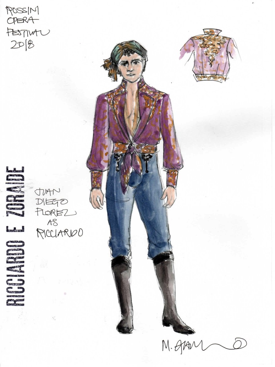 Rof_Pesaro's tweet photo. โ๏ธ Nella Giornata Mondiale del Disegno vogliamo condividere con voi questi due figurini di Ricciardo e Zoraide realizzati per la produzione del #ROF2018, con @jdiego_florez e @PrettyYende nella parte dei due protagonisti.
#ROFRicciardo #WorldDrawingDay https://t.co/DNFIUKf2Ri