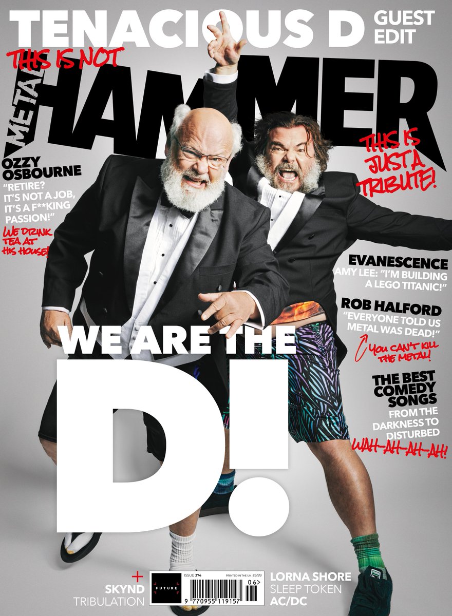 Surprise! Tenacious D guest edit Metal Hammer, and you're gonna love what they've done with the place. On sale now: magazinesdirect.com/az-single-issu…