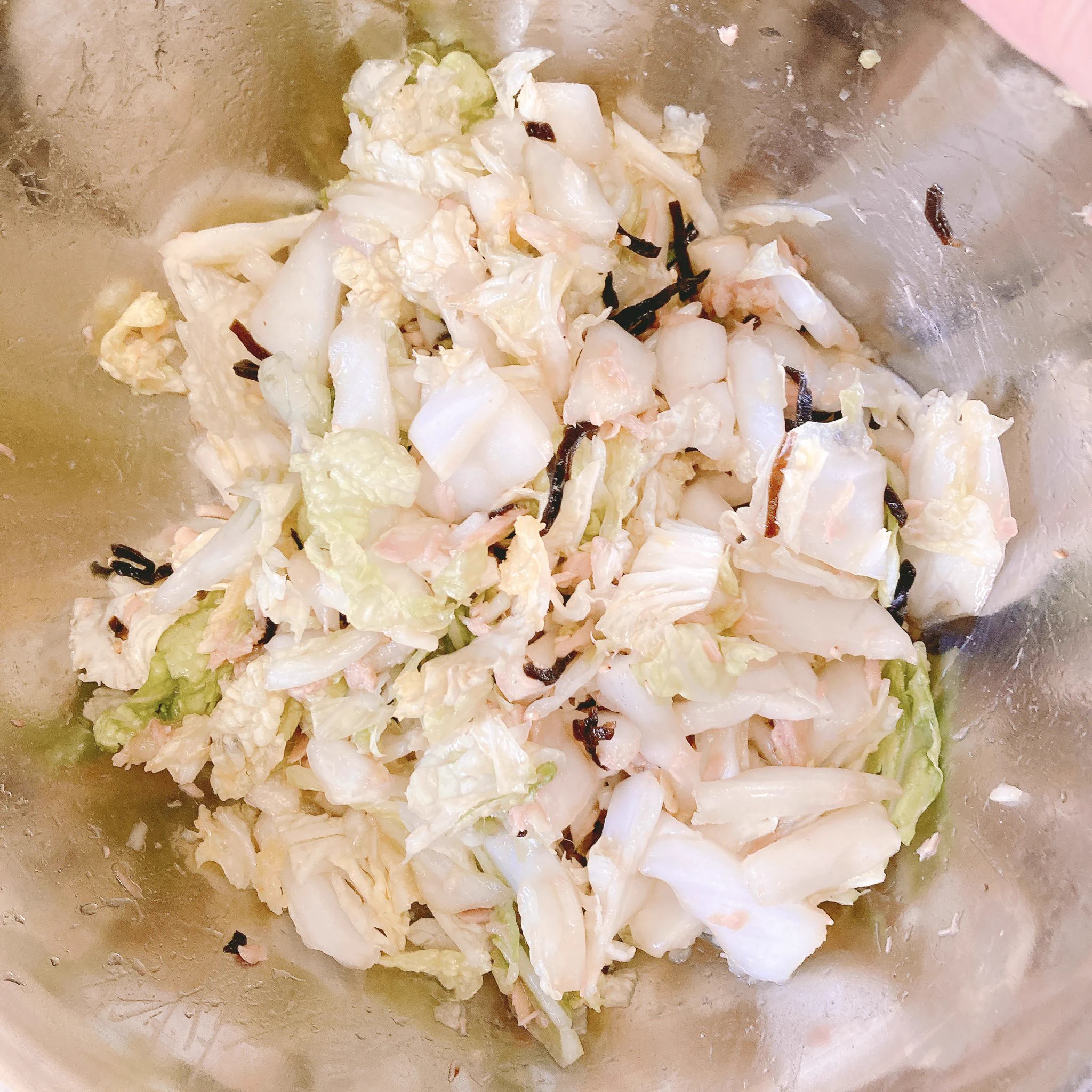 作ってみた❣️無限白菜
カット済白菜でやったら更に時短で済んだ〜👏  