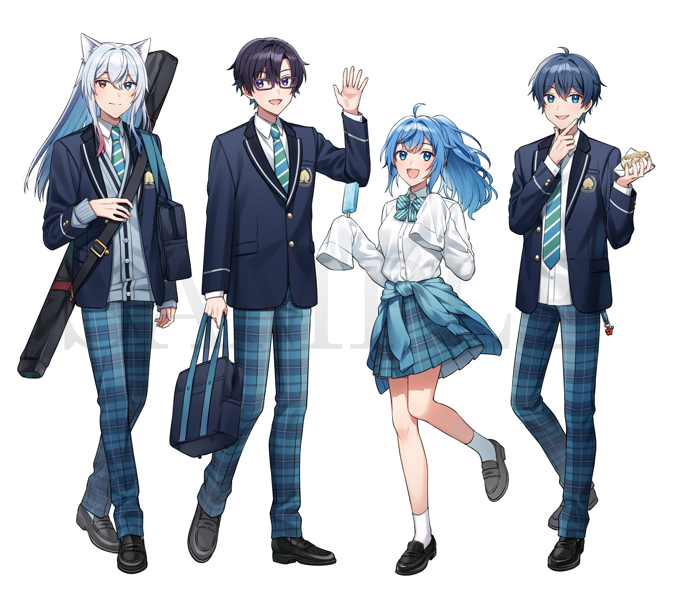 カラフルピーチイラスト その他