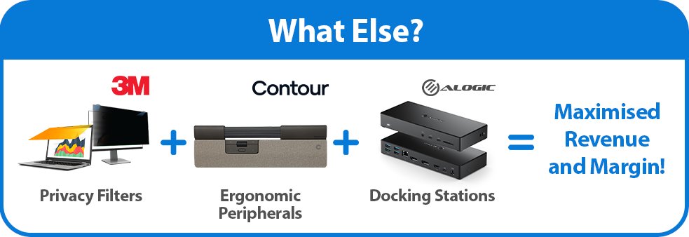 Uncover the attach potentials in every opportunity to maximise your margin and revenue.

Quoting on Laptops? Find out if they need <a href="/3M/">3M</a> Privacy Filters, <a href="/ContourDesign/">Contour Design</a> Ergonomic Peripherals and <a href="/AlogicCorp/">ALOGIC</a> Docking Stations.

View all products: hypertec.limited/products/